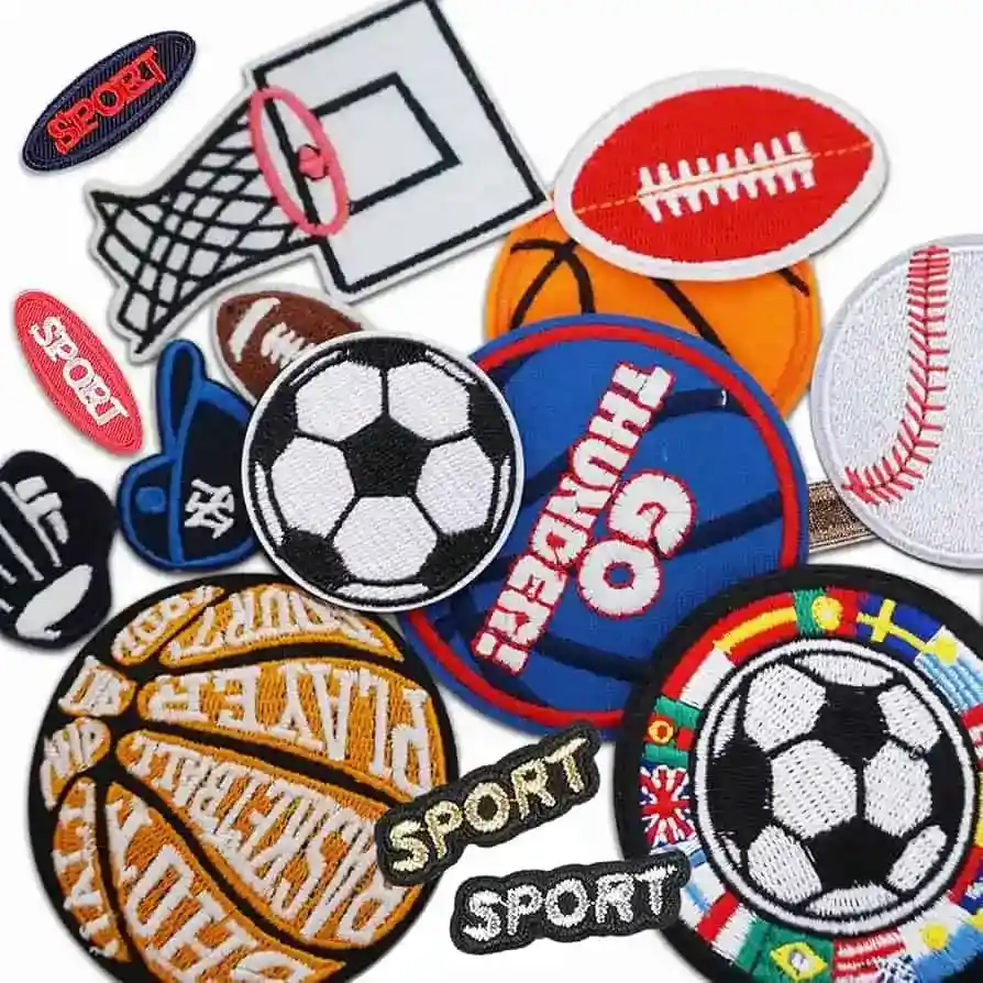Digitizers Patch: Sport Iron-on Patches clothing football, basketball,Rugby, Baseball embroidered applique patches