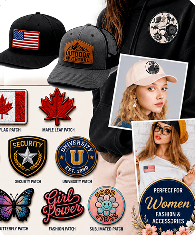 customizable embroidery patches backing options
