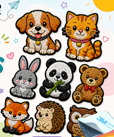 customizable embroidery patches backing options